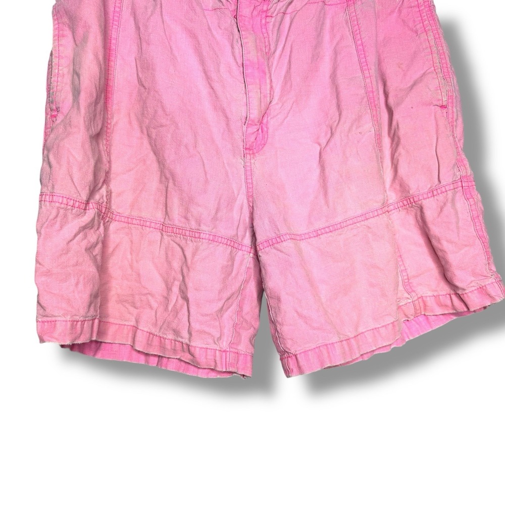 RARE Size Large VTG Board Shorts "Saturdays" Acid Wash Pink Tennis Shorts - Picture 3 of 10